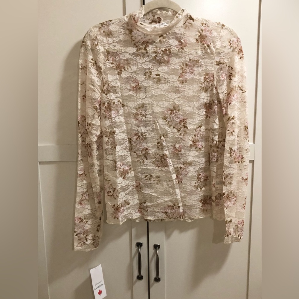 Antistar Stretchy See Through Top NWT